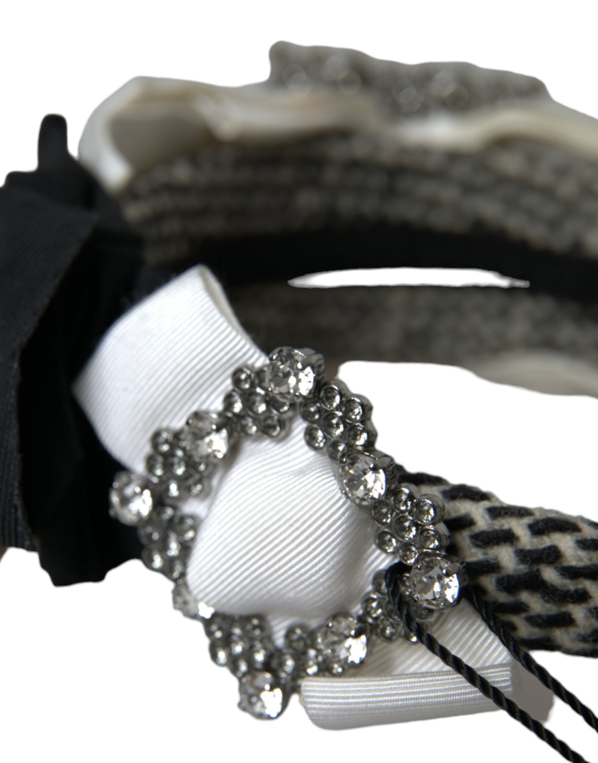 Dolce & Gabbana Multicolor Crystal Embellished Women Headband Diadem - Maison Luxe