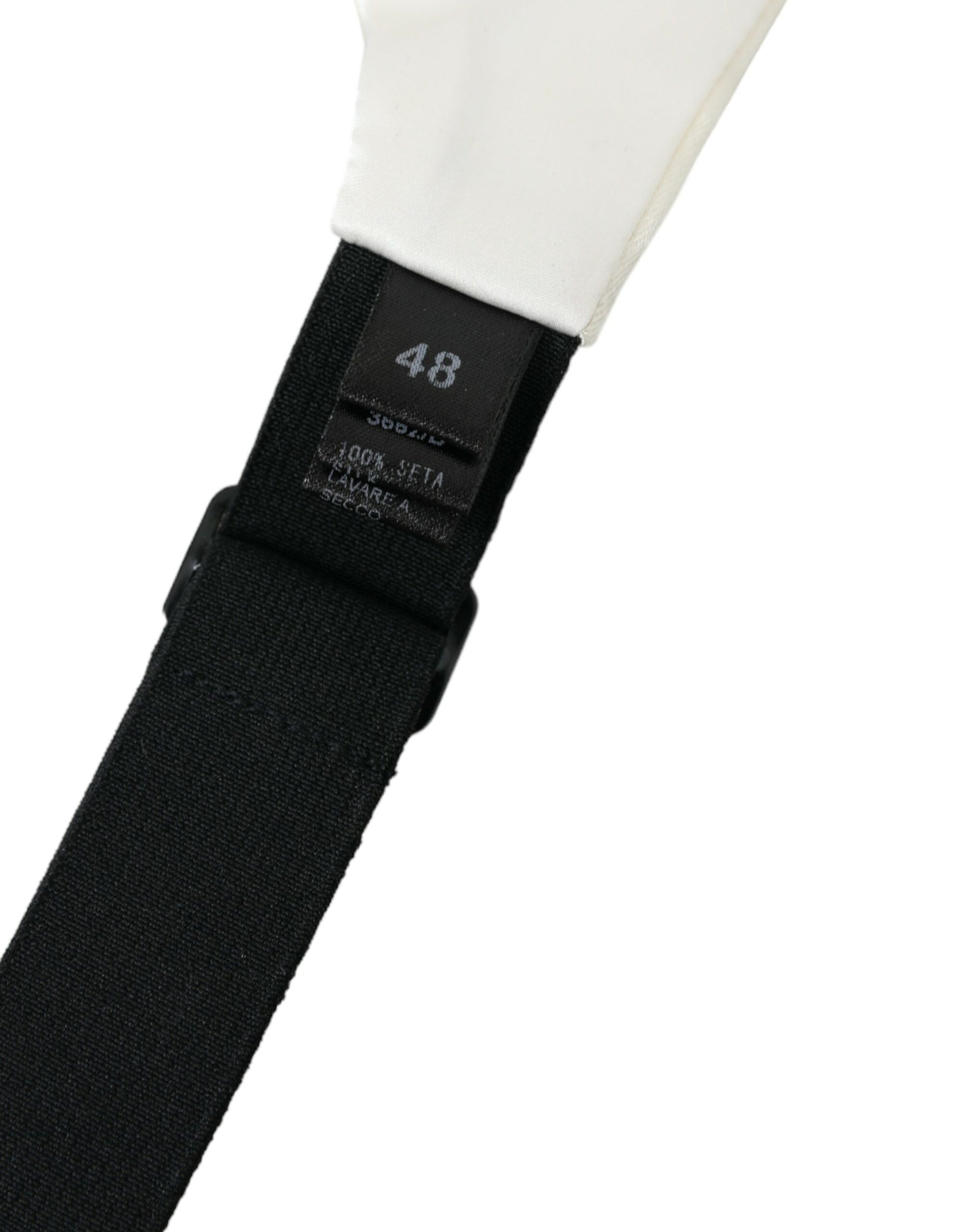 Dolce & Gabbana White Men Wide Waist Silk Belt Cummerbund - Maison Luxe