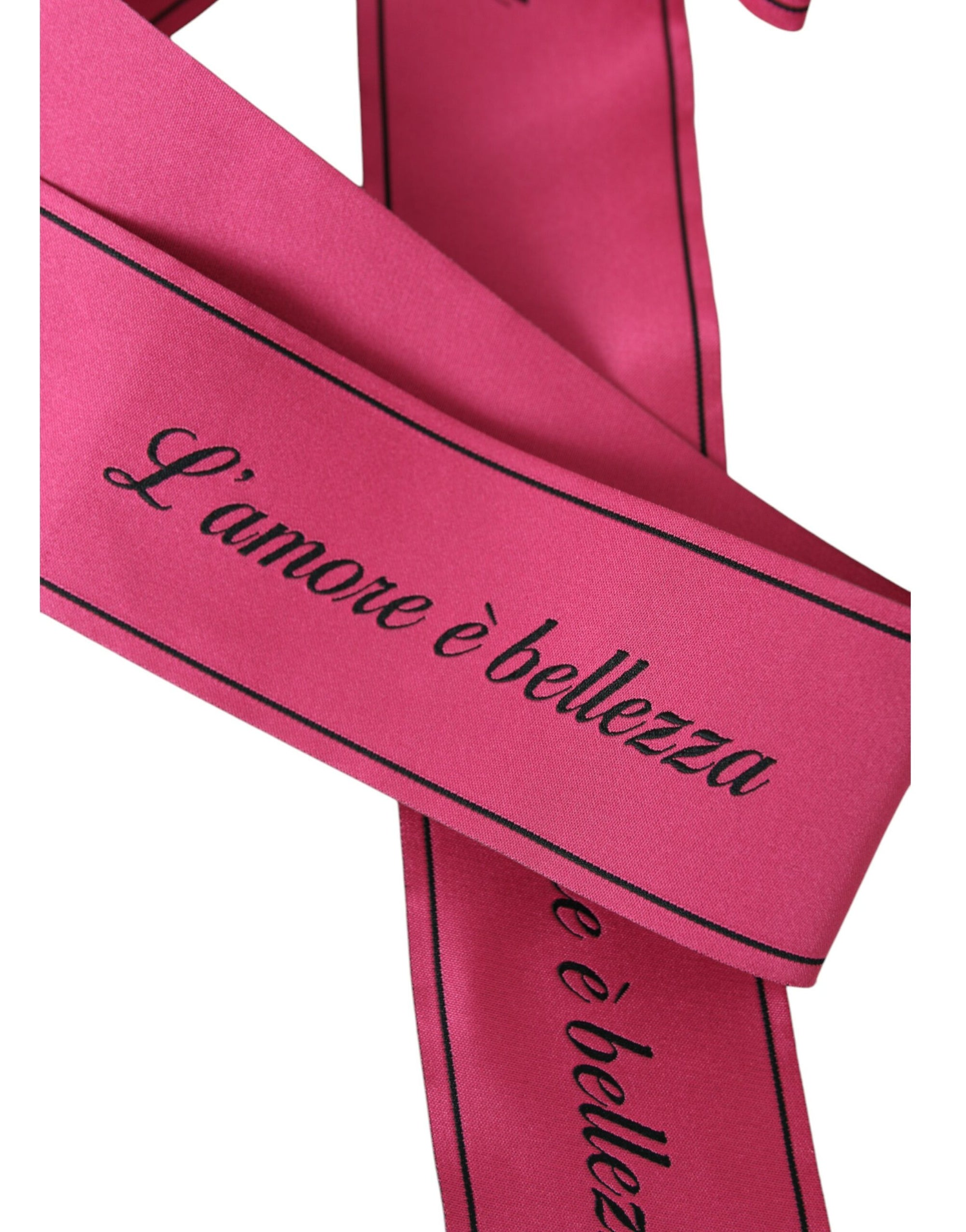 Dolce & Gabbana Pink L'Amore E'Bellezza Waist Belt - Maison Luxe