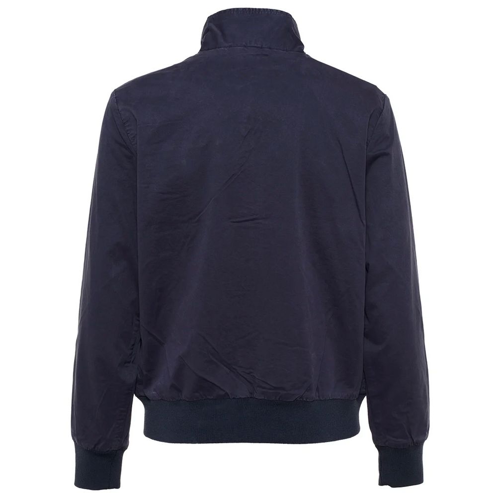 Refrigiwear Blue Cotton Men's Bomber Jacket