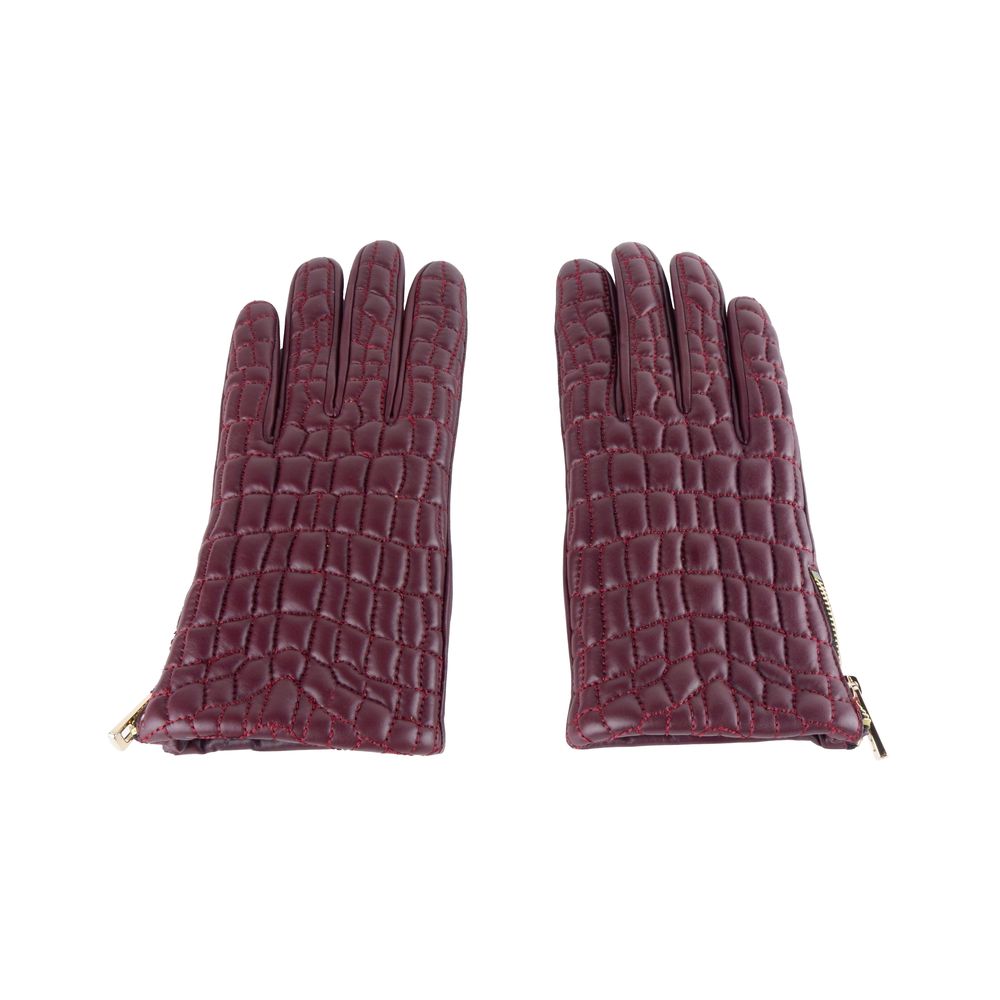 Cavalli Class Red Lambskin Women Glove - Maison Luxe