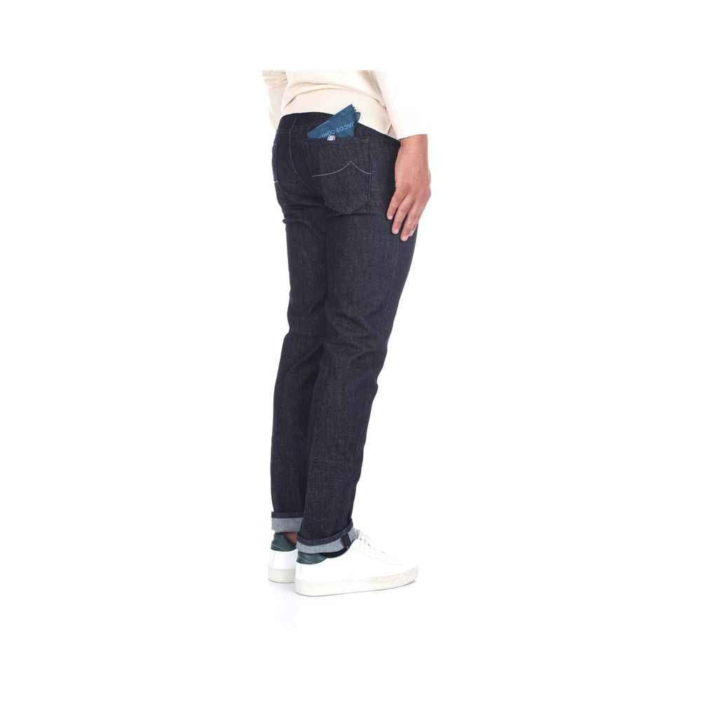 Jacob Cohen Blue Cotton Men Jeans
