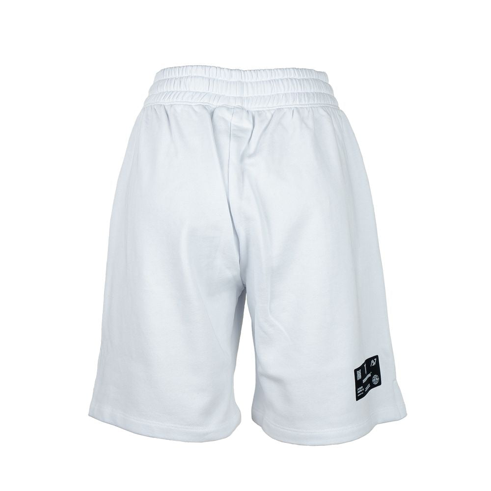 Diego Venturino White Cotton Women Shorts