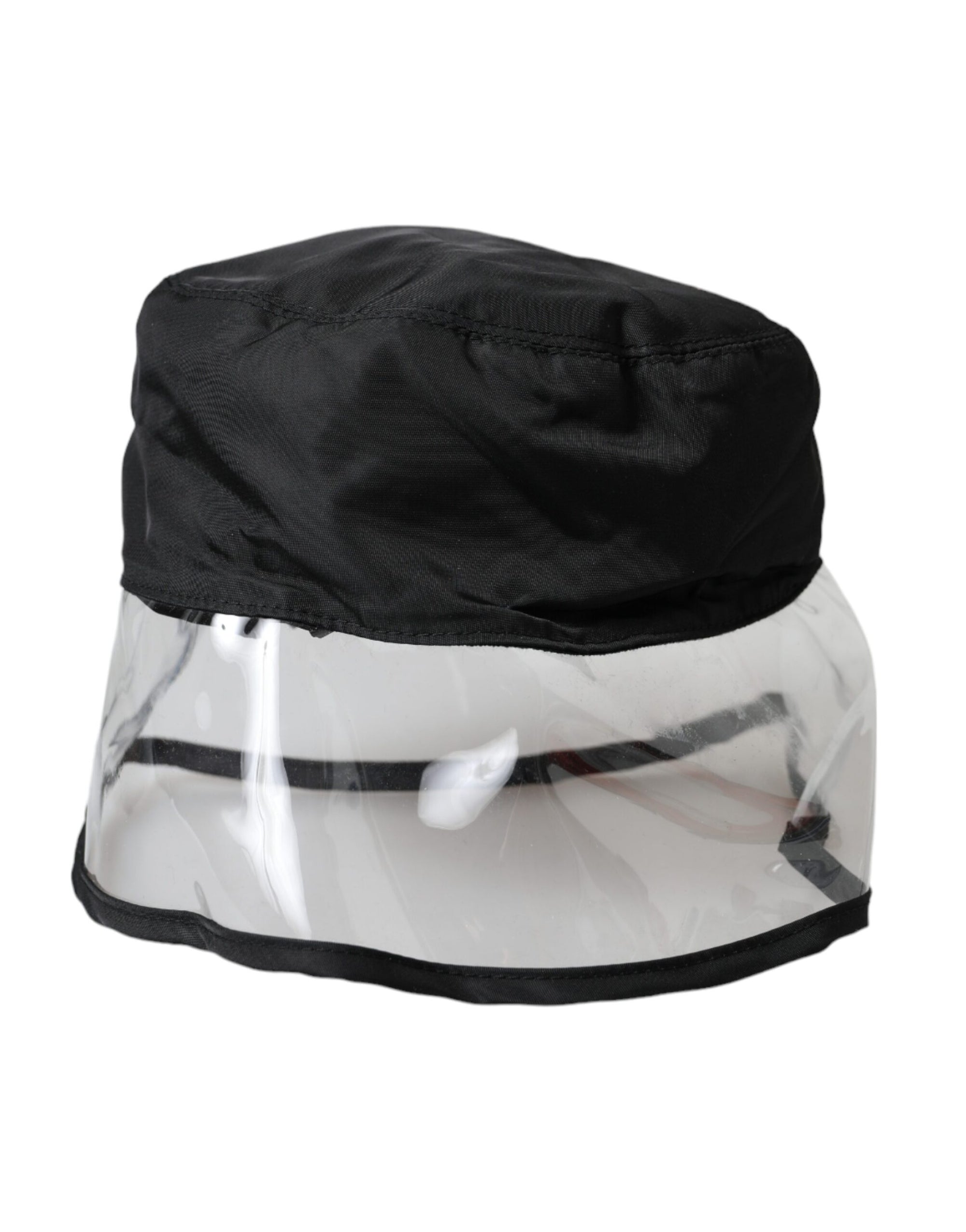 Dolce & Gabbana Black Polyester Plastic Bucket Hat Men - Maison Luxe
