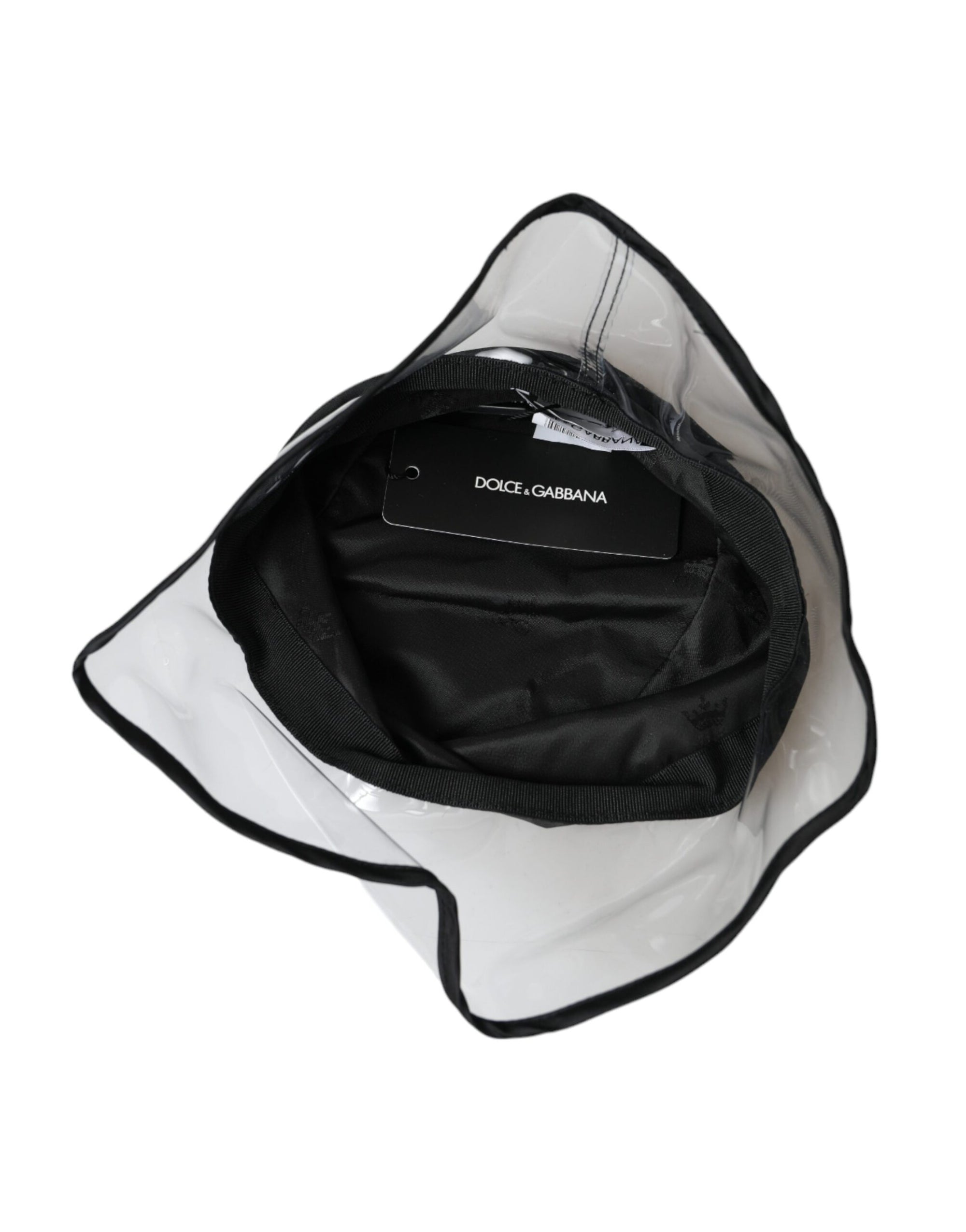 Dolce & Gabbana Black Polyester Plastic Bucket Hat Men - Maison Luxe