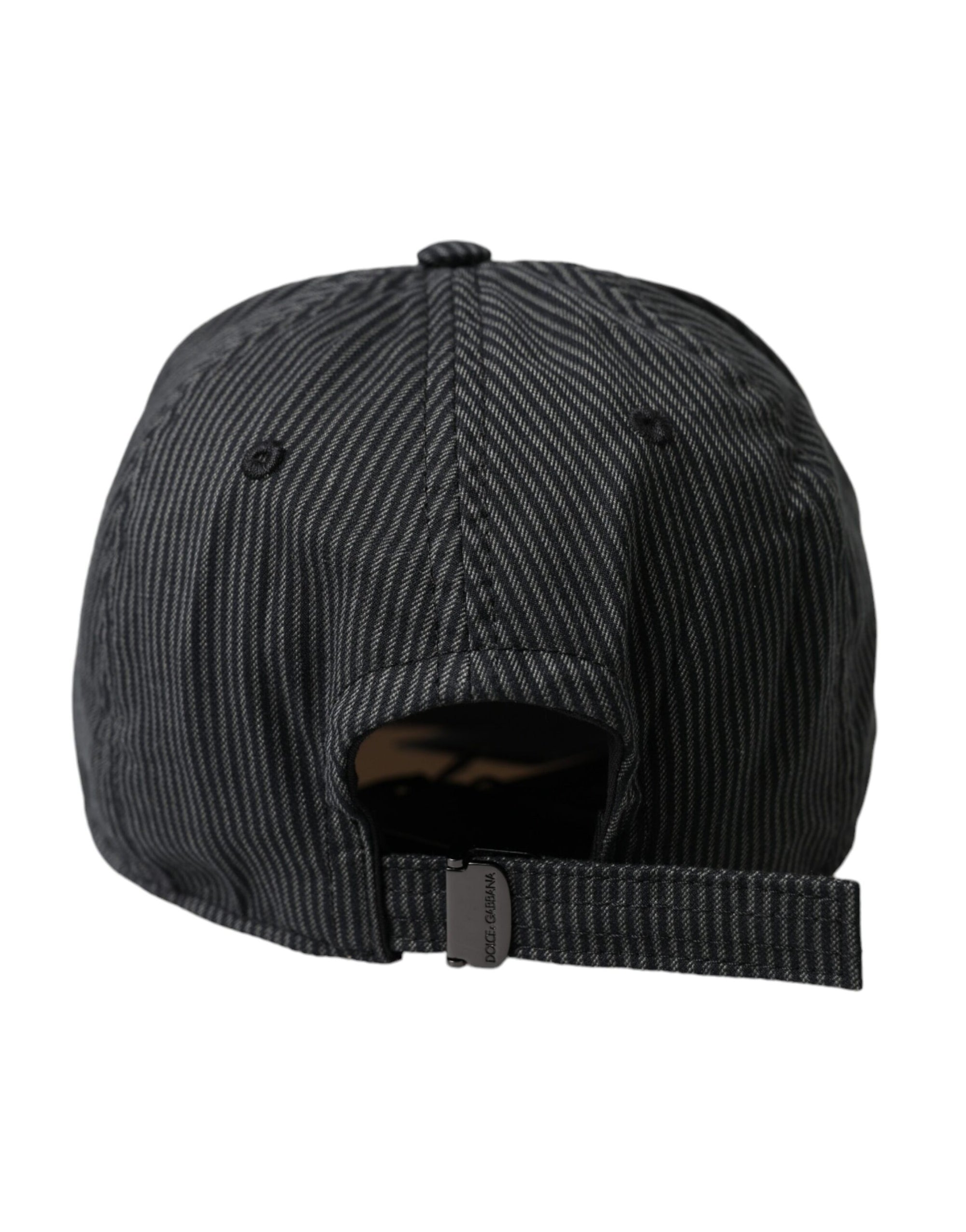 Dolce & Gabbana Black Cotton Embellished Baseball Hat Men - Maison Luxe