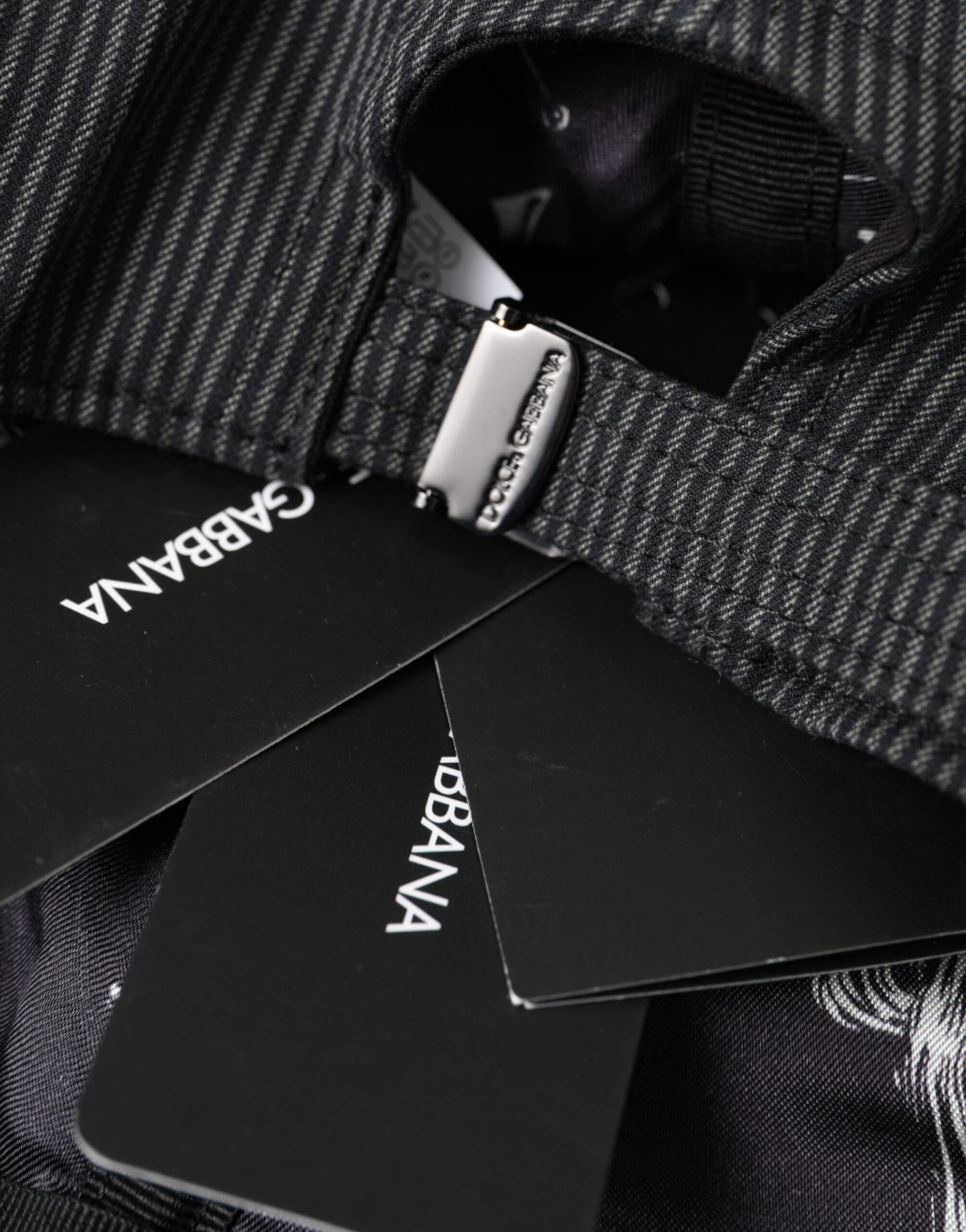 Dolce & Gabbana Black Cotton Embellished Baseball Hat Men - Maison Luxe