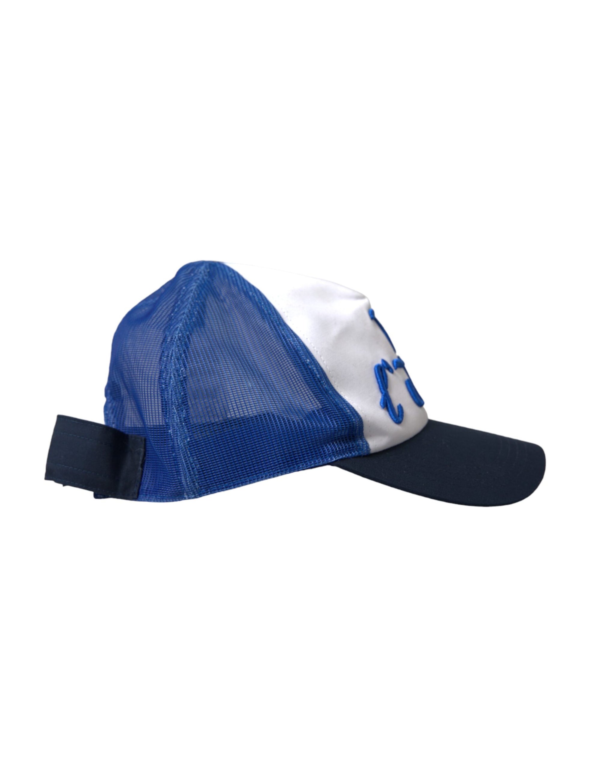 Dolce & Gabbana Blue White Black Italia Mesh Baseball Hat - Maison Luxe