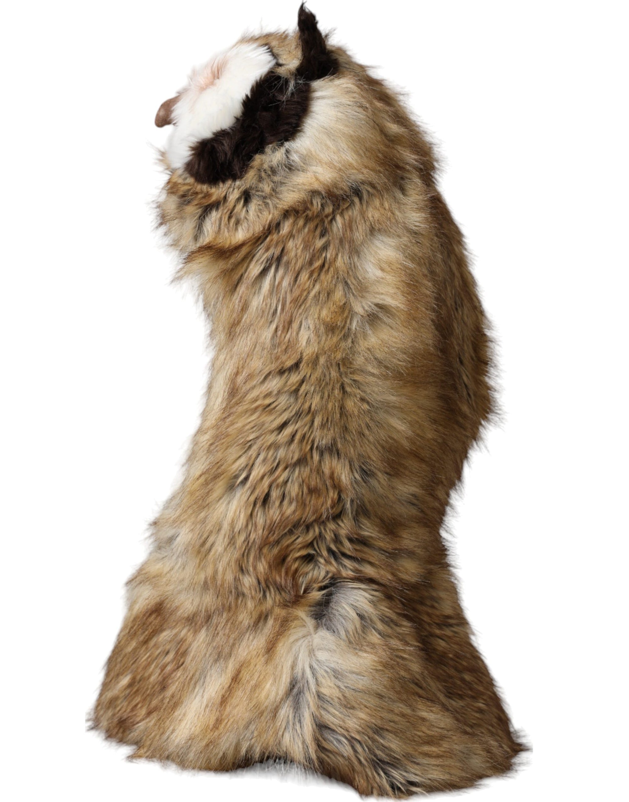 Dolce & Gabbana Brown Owl Faux Fur Whole Head Cap Hat - Maison Luxe