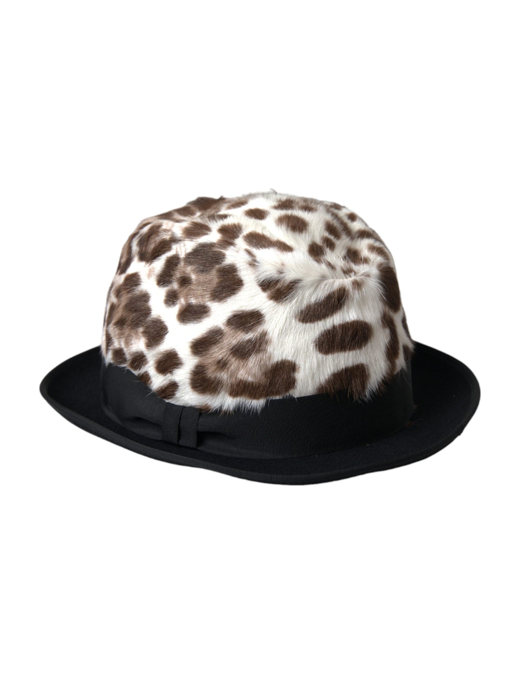 Dolce & Gabbana Multicolor Leopard Women Fedora Hat - Maison Luxe