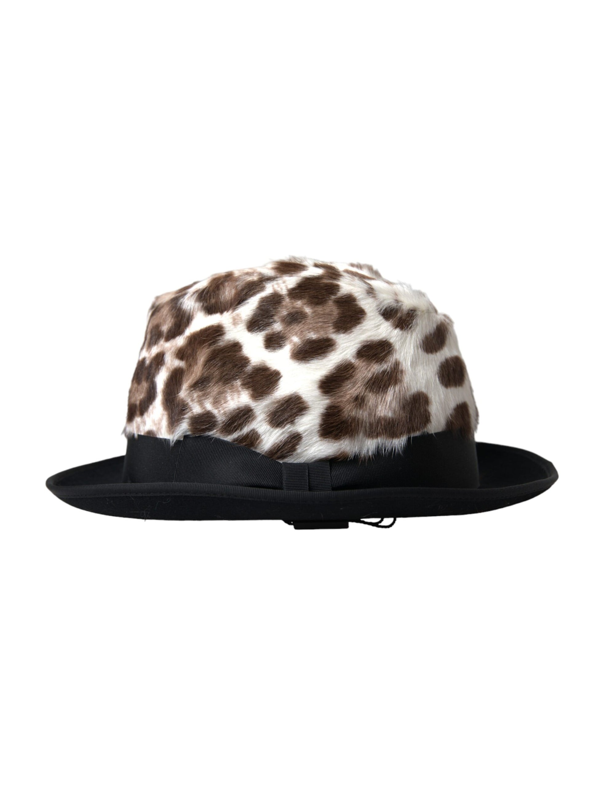 Dolce & Gabbana Multicolor Leopard Women Fedora Hat - Maison Luxe