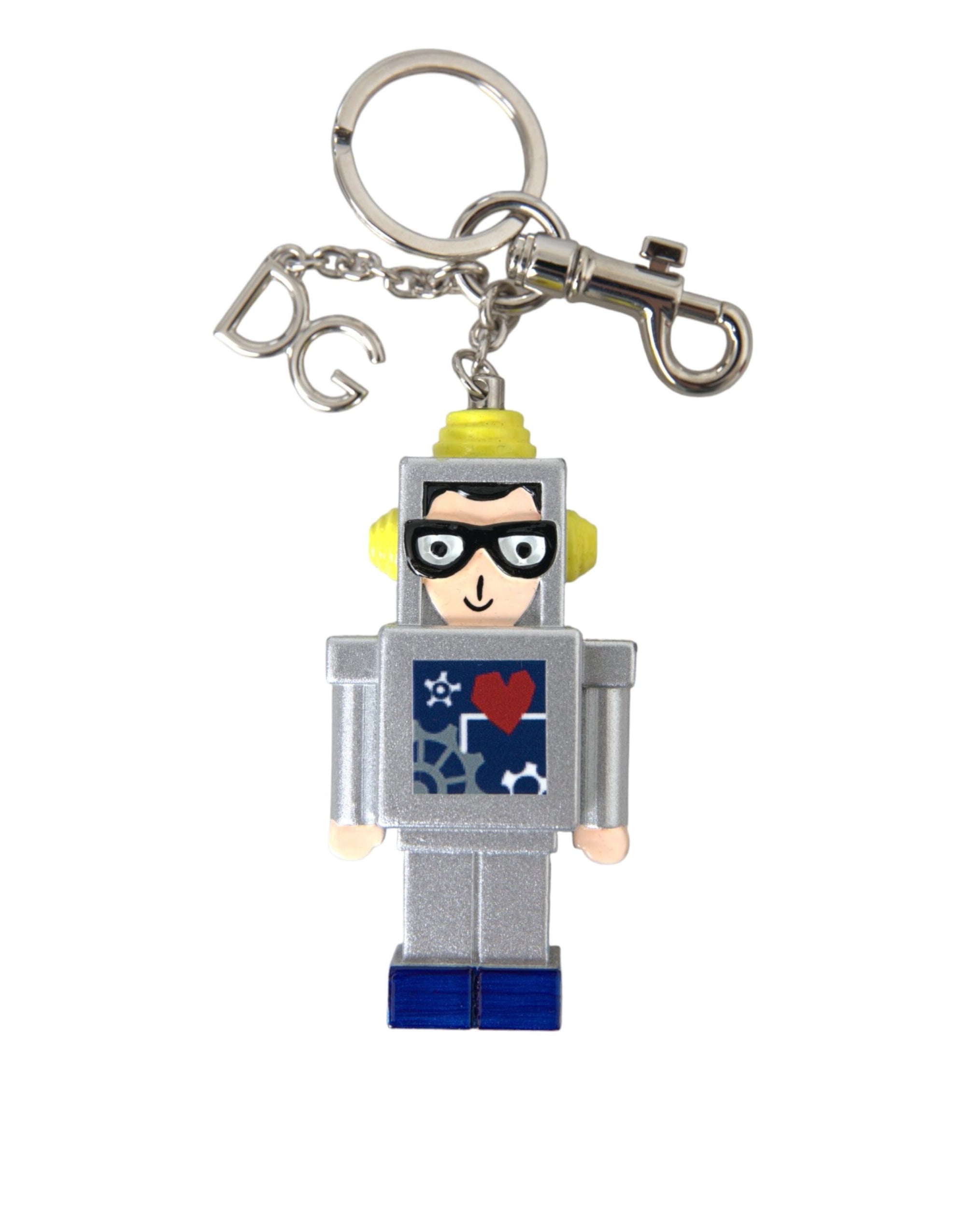 Dolce & Gabbana Multicolor Astronaut Space Metal Logo Keyring Keychain - Maison Luxe