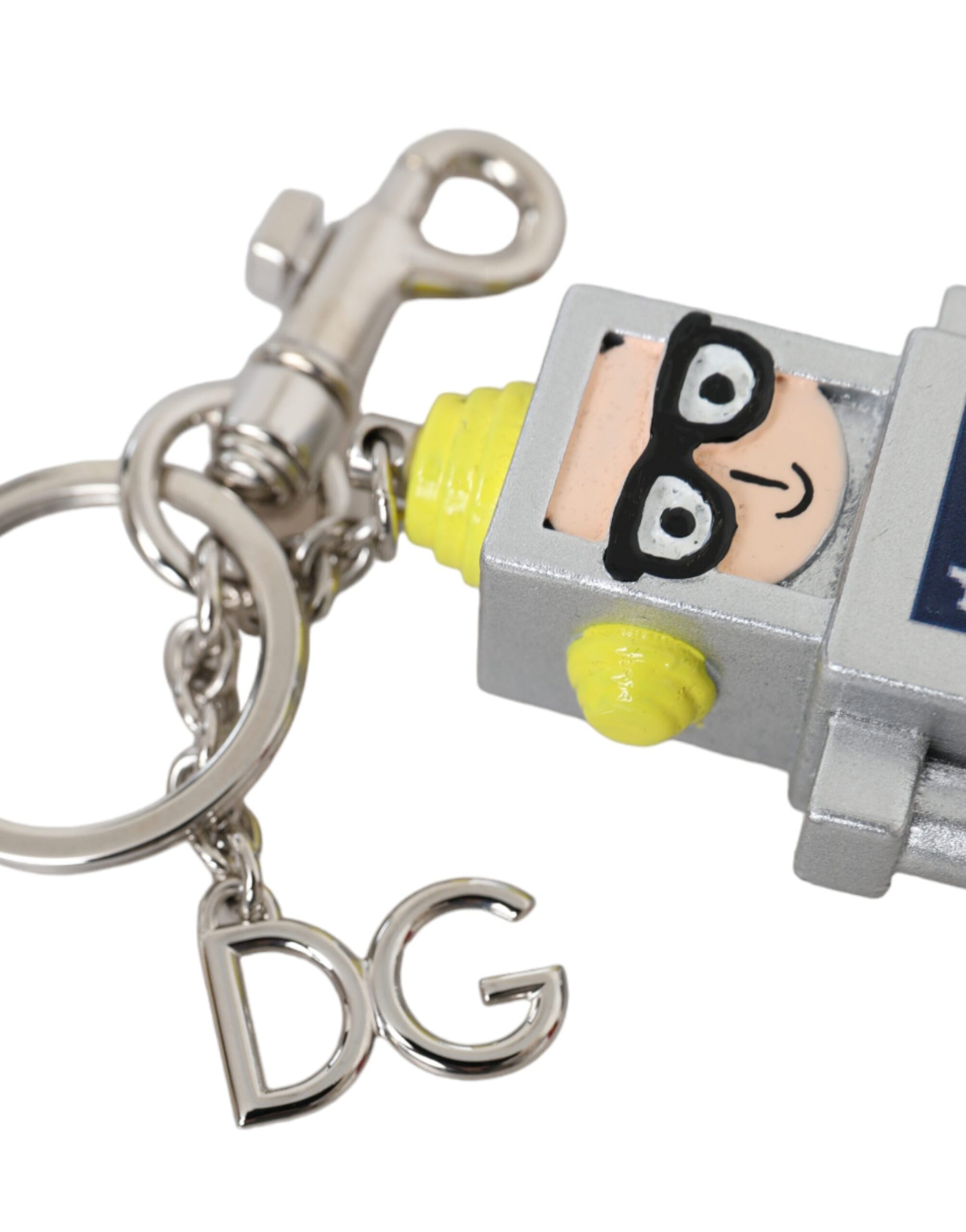 Dolce & Gabbana Multicolor Astronaut Space Metal Logo Keyring Keychain - Maison Luxe