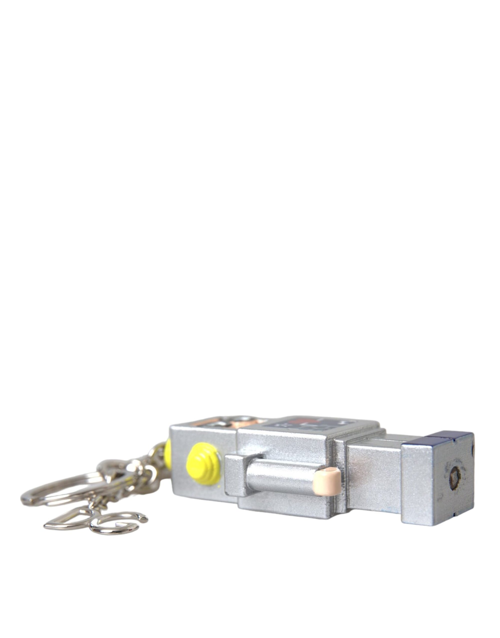 Dolce & Gabbana Multicolor Astronaut Space Metal Logo Keyring Keychain - Maison Luxe