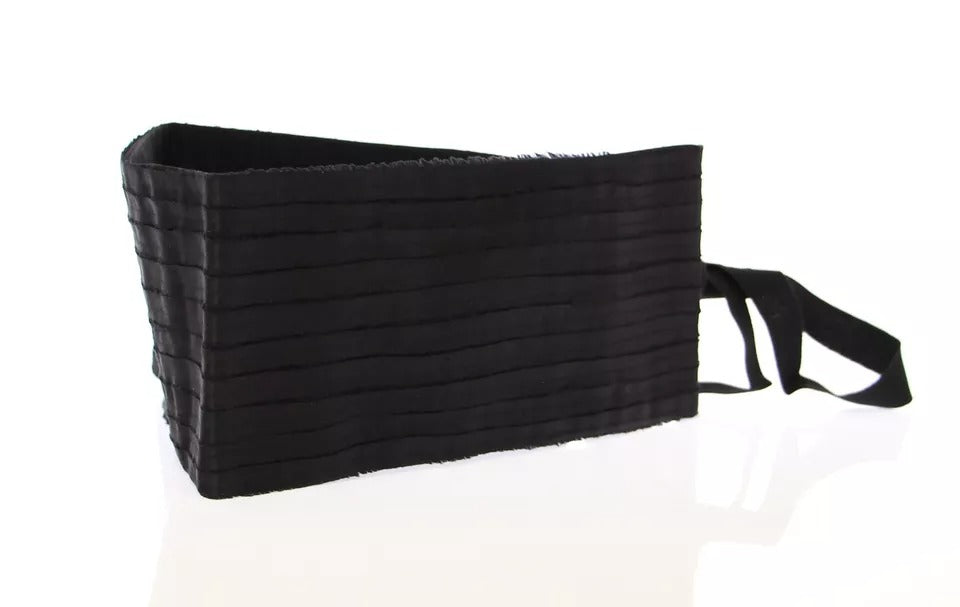 Dolce & Gabbana Black Silk Womens Waist Cummerbund - Maison Luxe