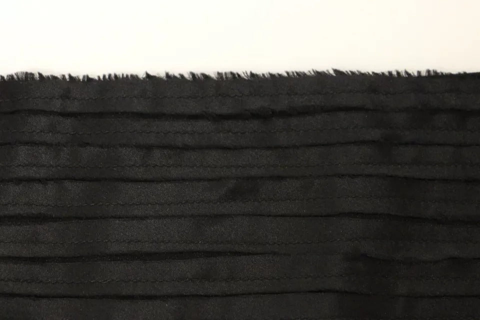 Dolce & Gabbana Black Silk Womens Waist Cummerbund - Maison Luxe