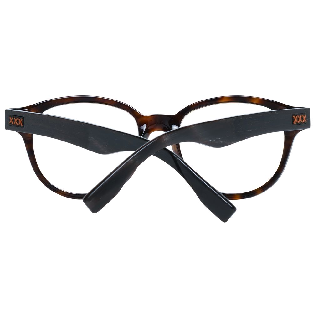Ermenegildo Zegna Brown Plastic Glasses (Frames)