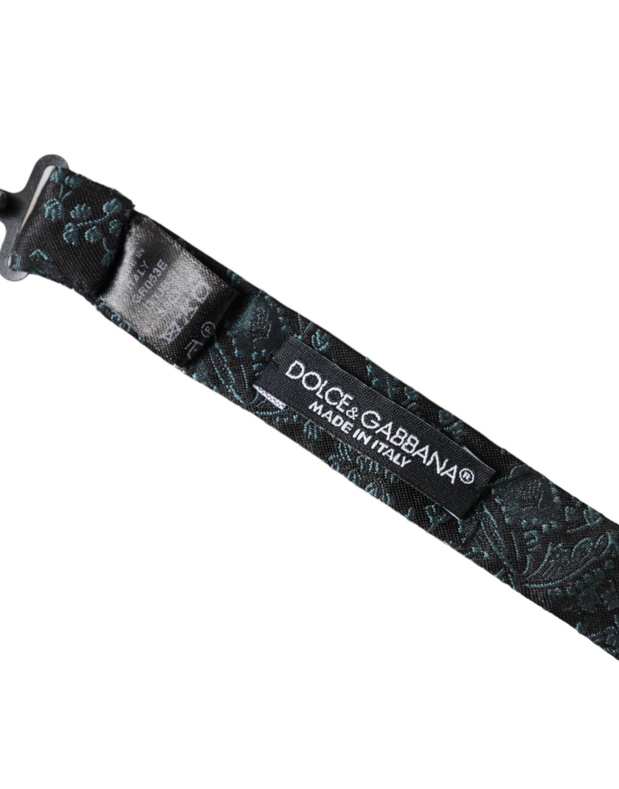 Dolce & Gabbana Multicolor Fantasy Floral Silk Adjustable Neck Men Bow Tie - Maison Luxe