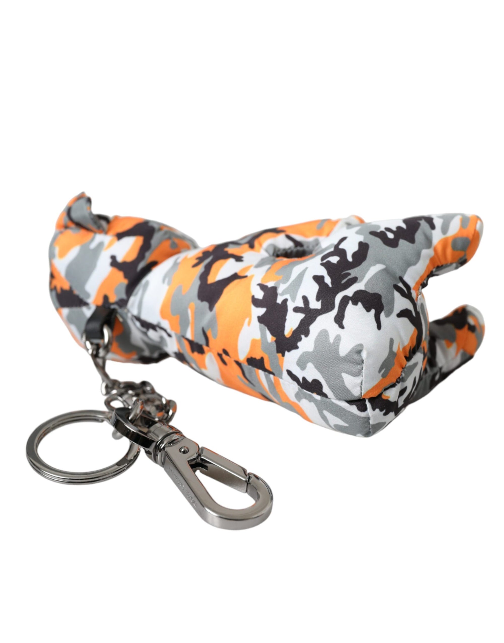 Dolce & Gabbana Multicolor Camouflage Animal Silhouette Keychain Keyring - Maison Luxe