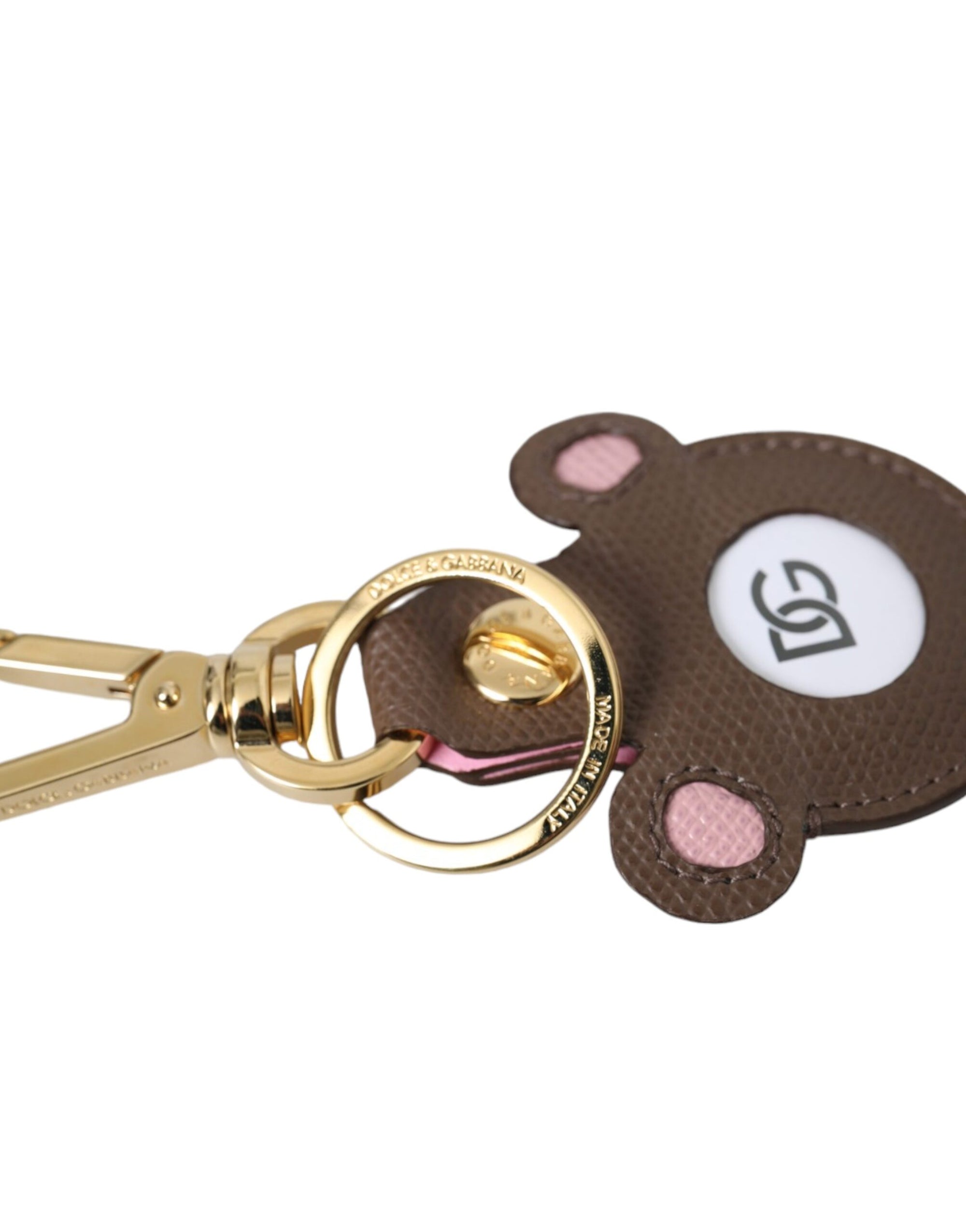 Dolce & Gabbana Multicolor Dauphine Calfskin DG Logo Keyring Keychain - Maison Luxe