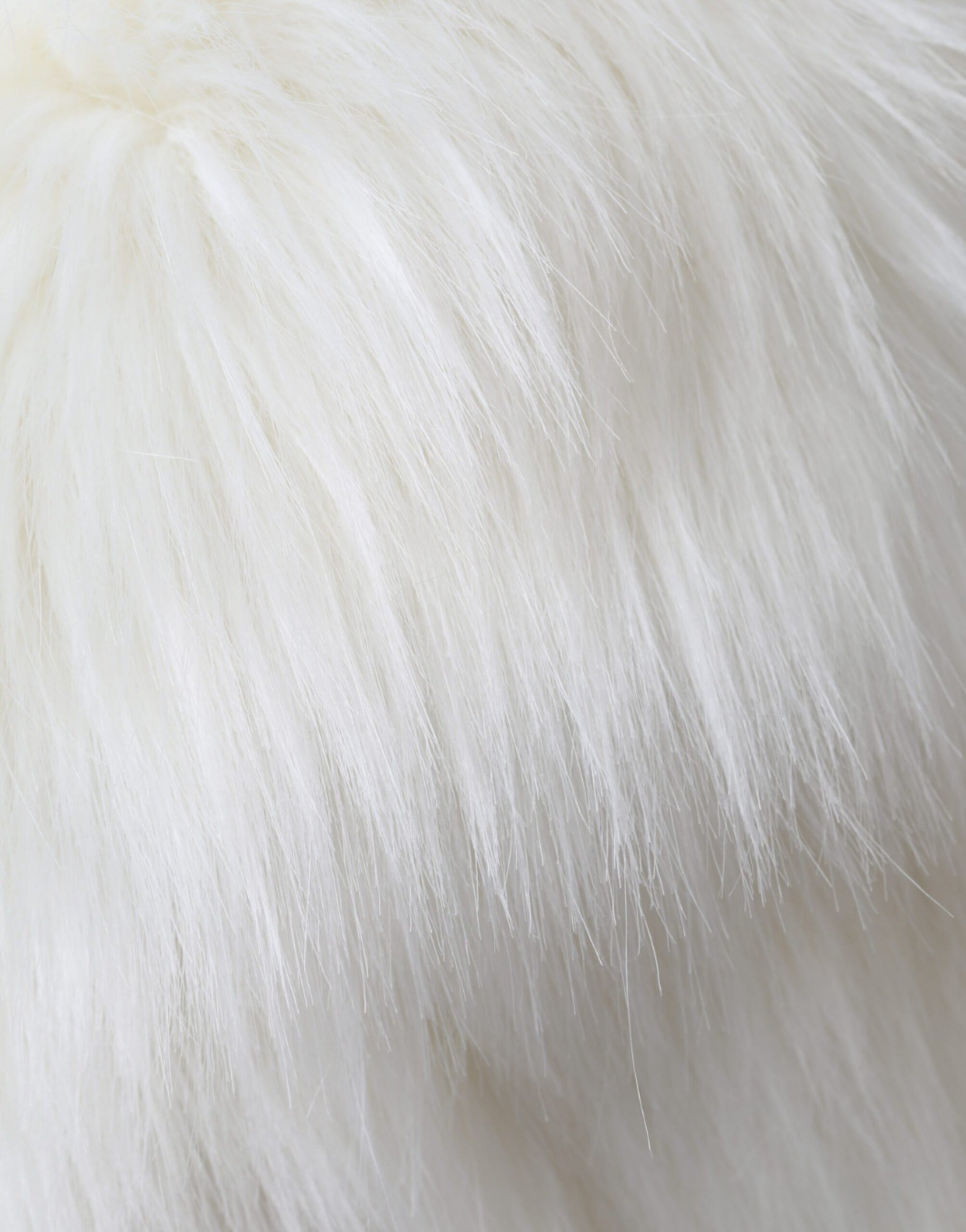 Dolce & Gabbana White Acrylic Fur Womens Bucket Hat - Maison Luxe