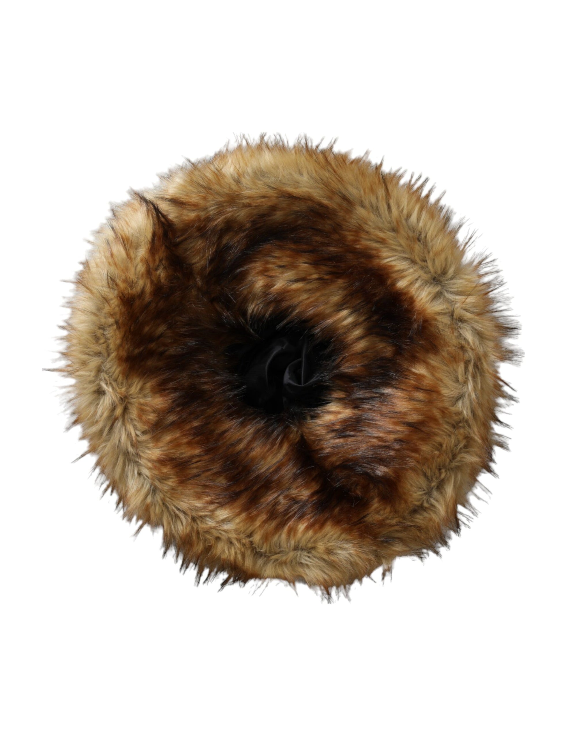 Dolce & Gabbana Brown Modacrylic Faux Fur Bucket Hat - Maison Luxe