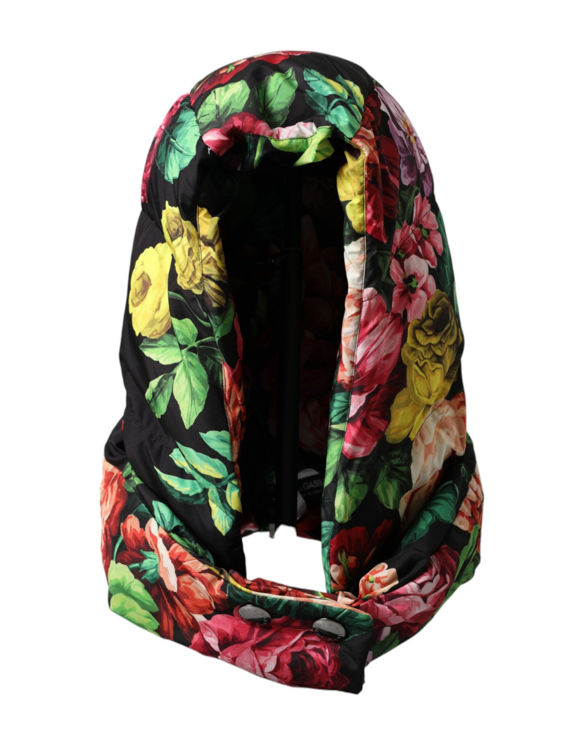 Dolce & Gabbana Hat Multicolor Floral Whole Head Wrap Hat - Maison Luxe