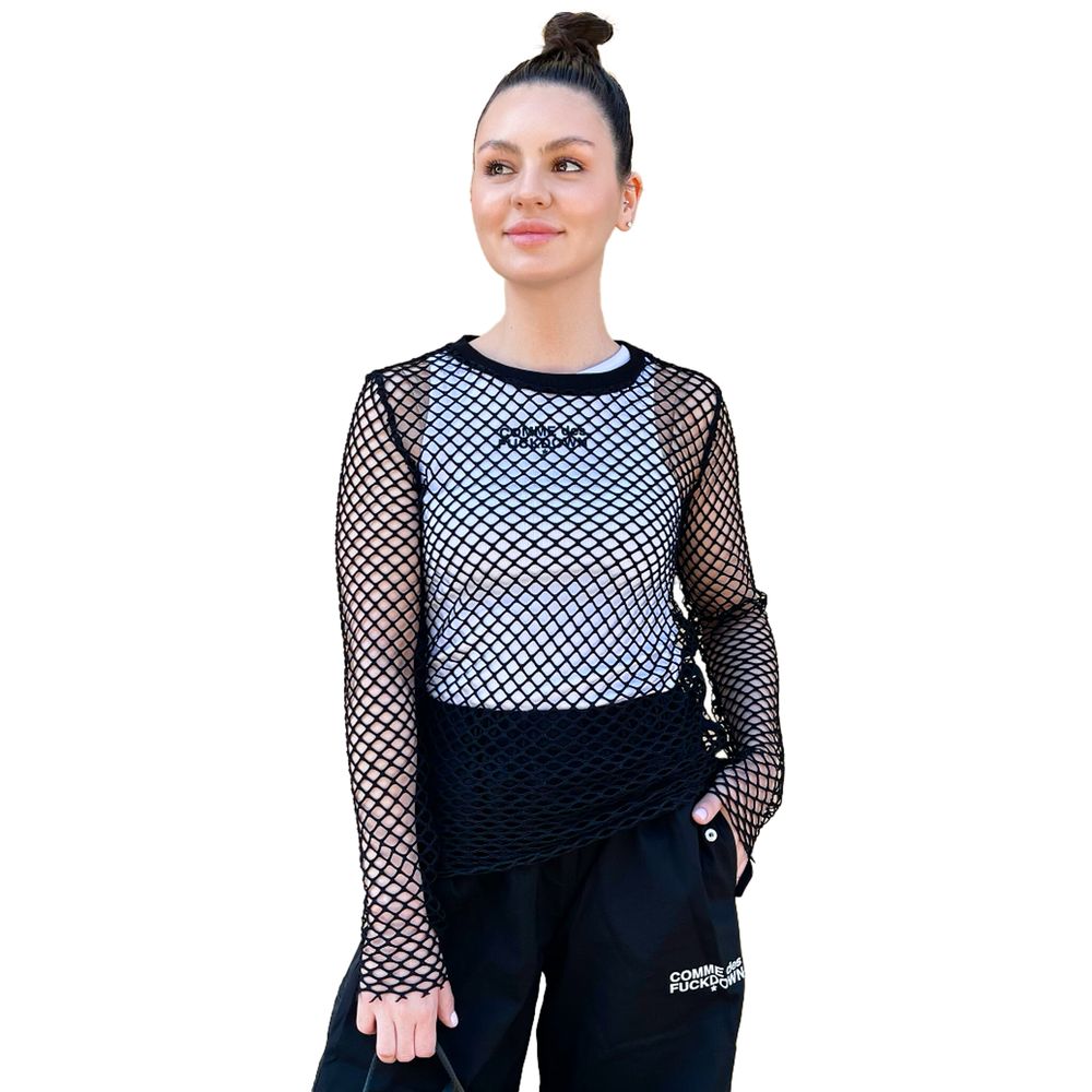 Comme Des Fuckdown Black Polyester Women T-Shirt