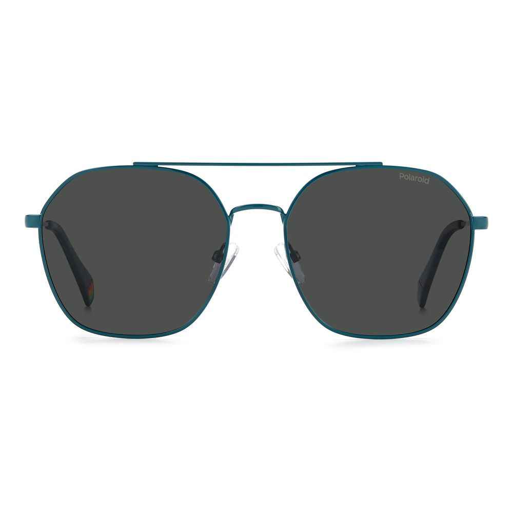 Polaroid Blue Stainless Steel Sunglasses