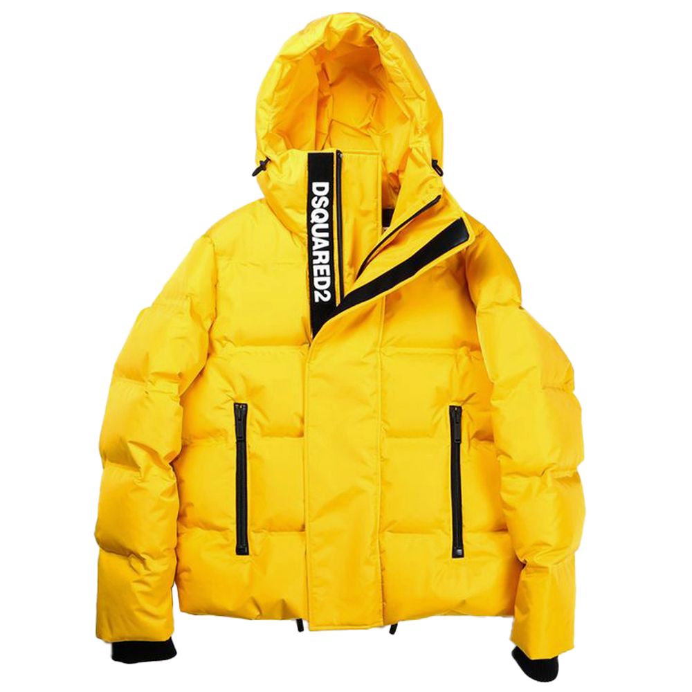 Dsquared² Yellow Nylon Men's Down Jacket
