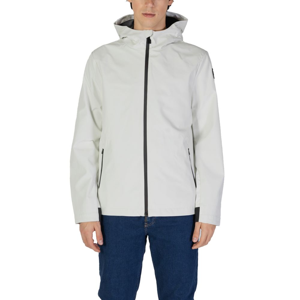 Suns Cream Polyester Jackets & Coat