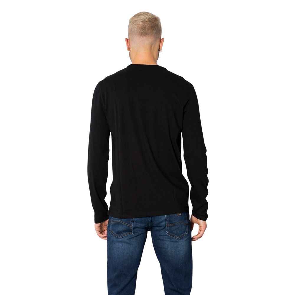 Armani Exchange Black Cotton Long Sleeve