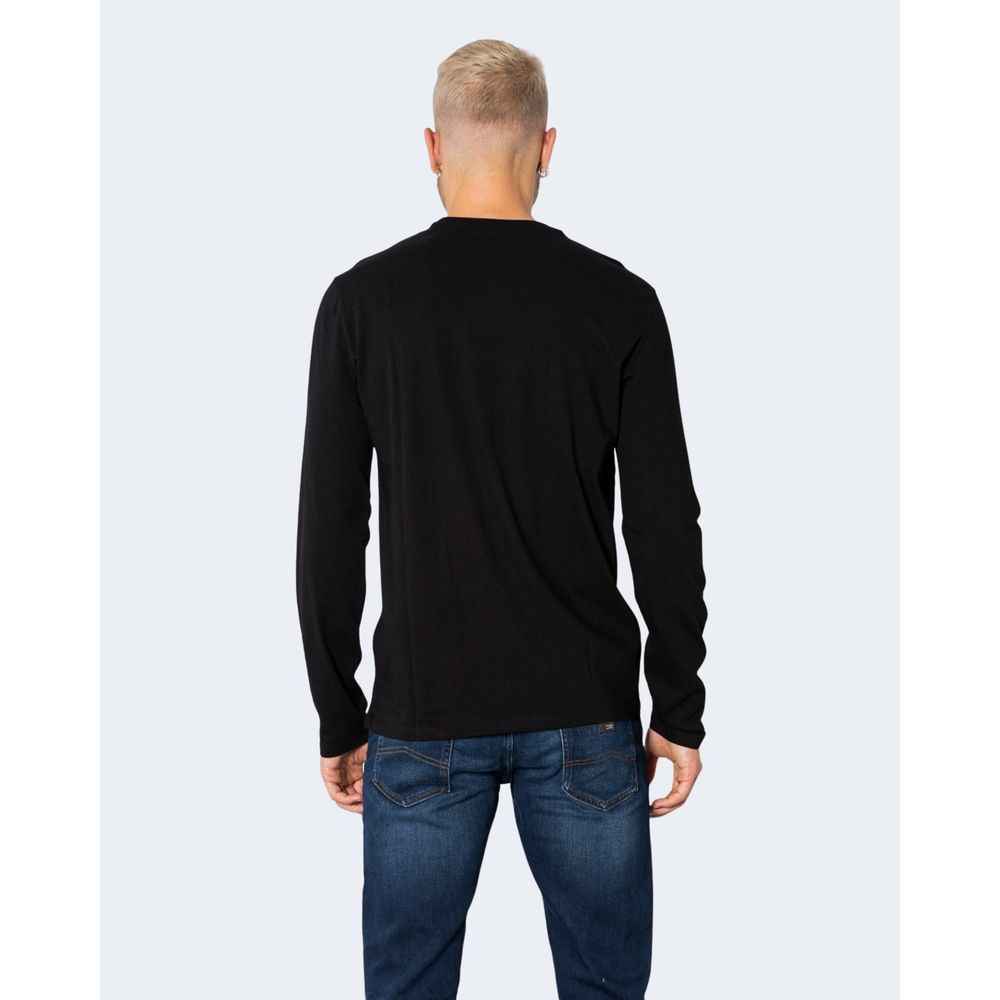 Armani Exchange Black Cotton Long Sleeve