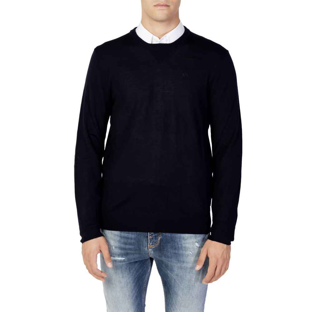 Armani Exchange Blue Wool Sportswear