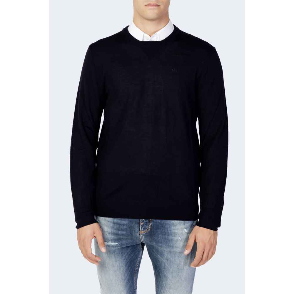 Armani Exchange Blue Wool Sportswear