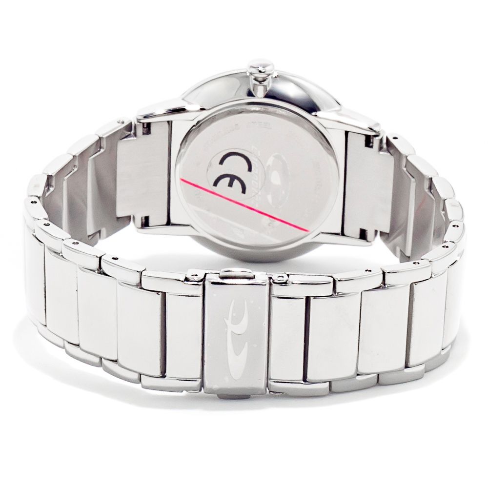 Chronotech Silver Stainless Steel Dress Watch