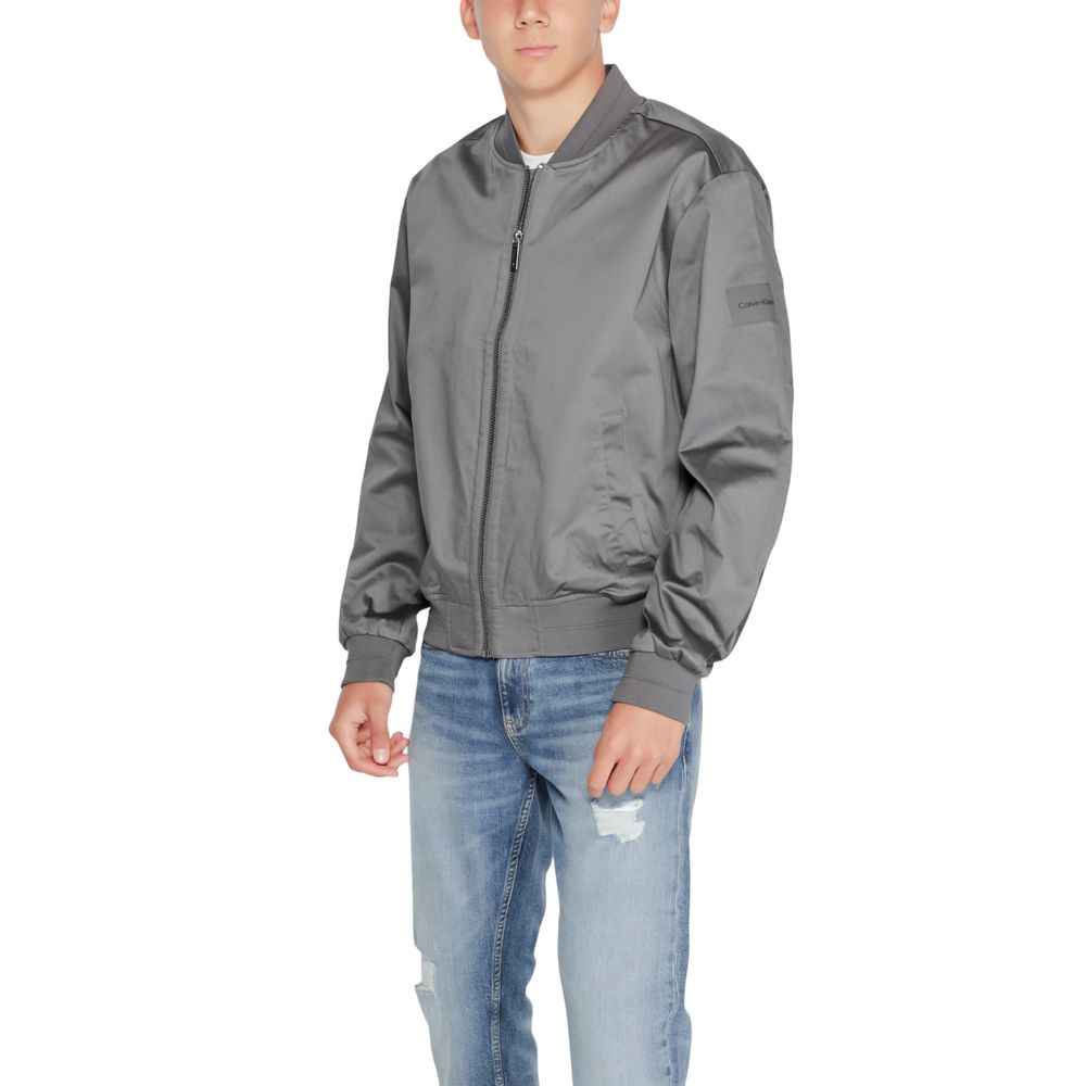 Calvin Klein Gray Organic Cotton Jackets & Coat