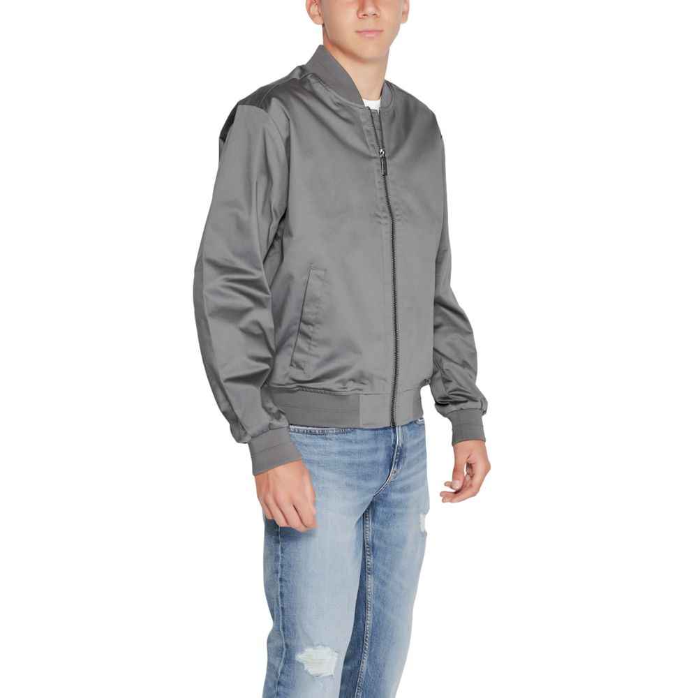 Calvin Klein Gray Organic Cotton Jackets & Coat
