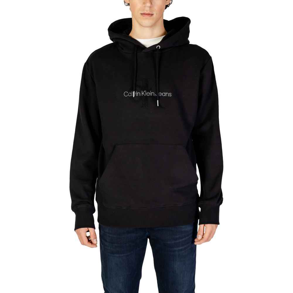 Calvin Klein Jeans Black Cotton Hoodie