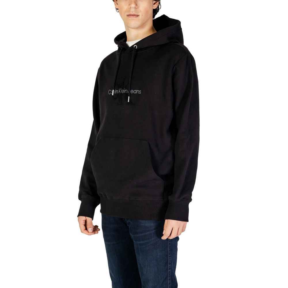 Calvin Klein Jeans Black Cotton Hoodie