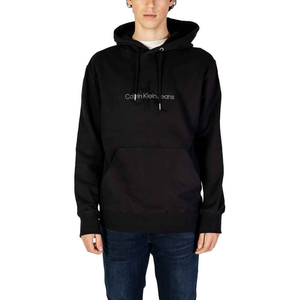 Calvin Klein Jeans Black Cotton Hoodie