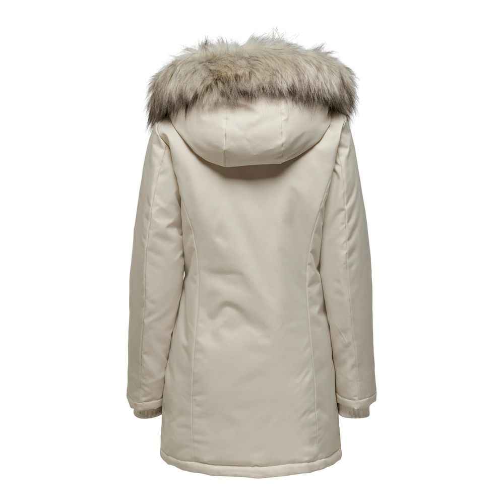 Only Beige Polyester Parka