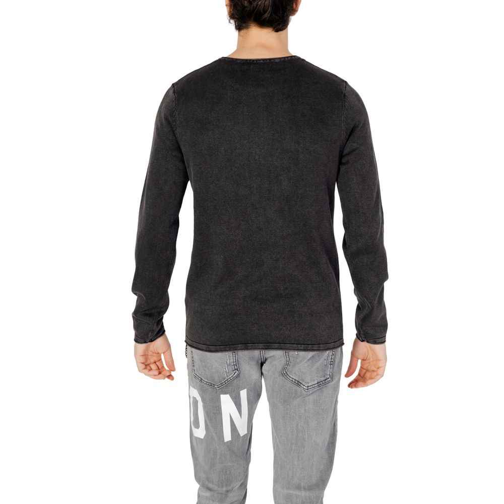 Jack Jones Black Cotton Sweatshirt