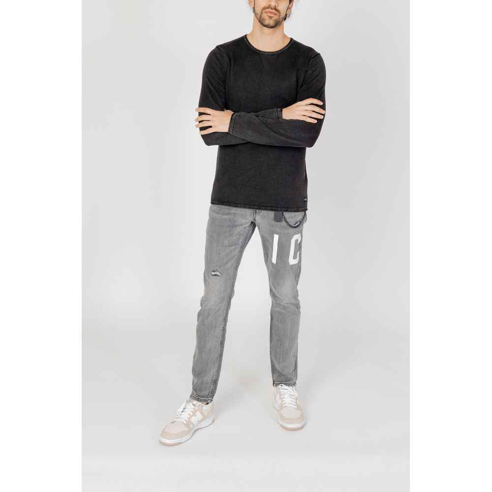 Jack Jones Black Cotton Sweatshirt