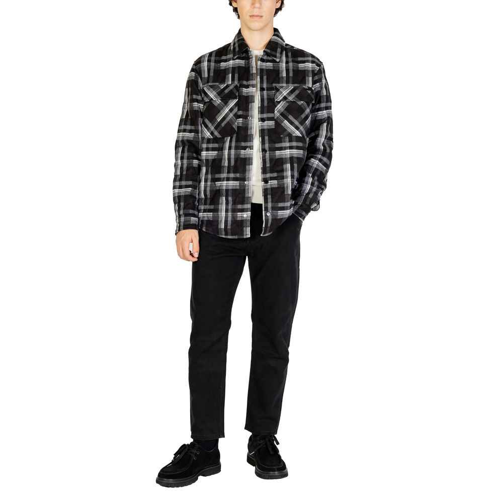 Gianni Lupo Black Polyester Jackets & Coat