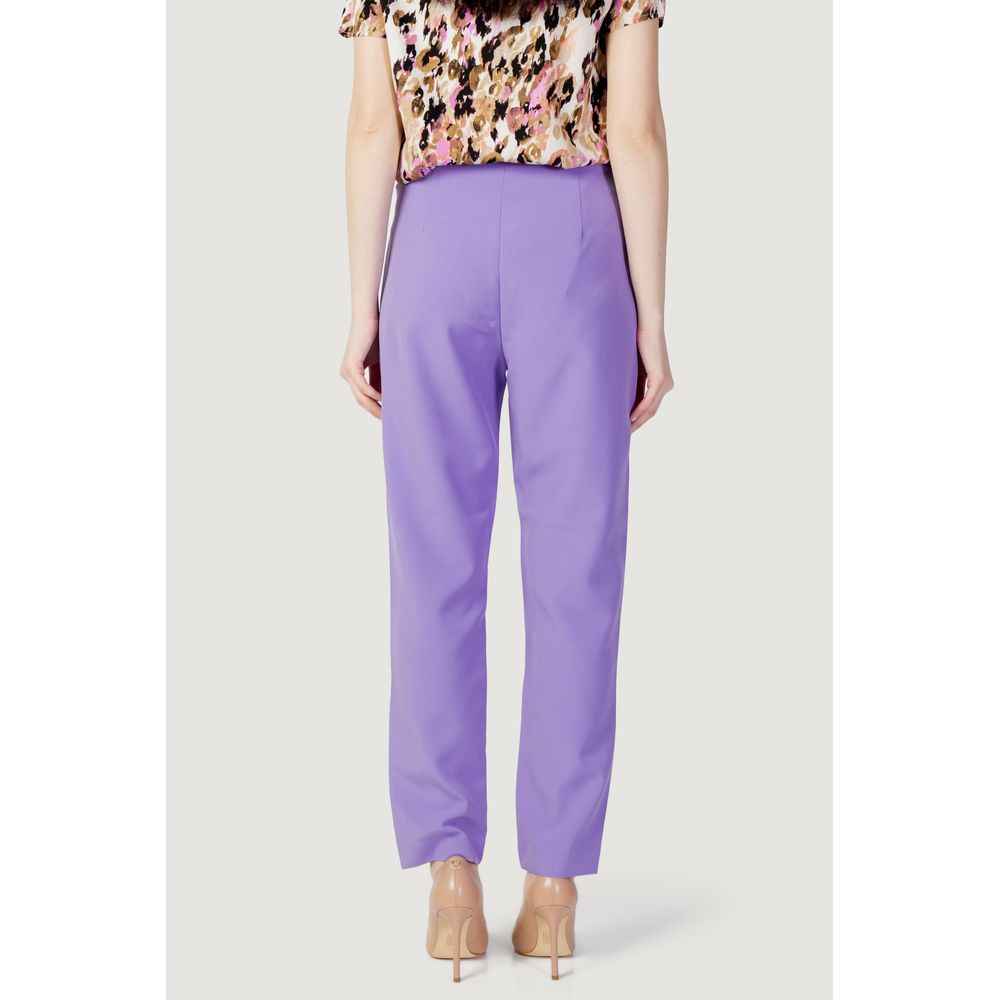 Only Purple Polyester Pant