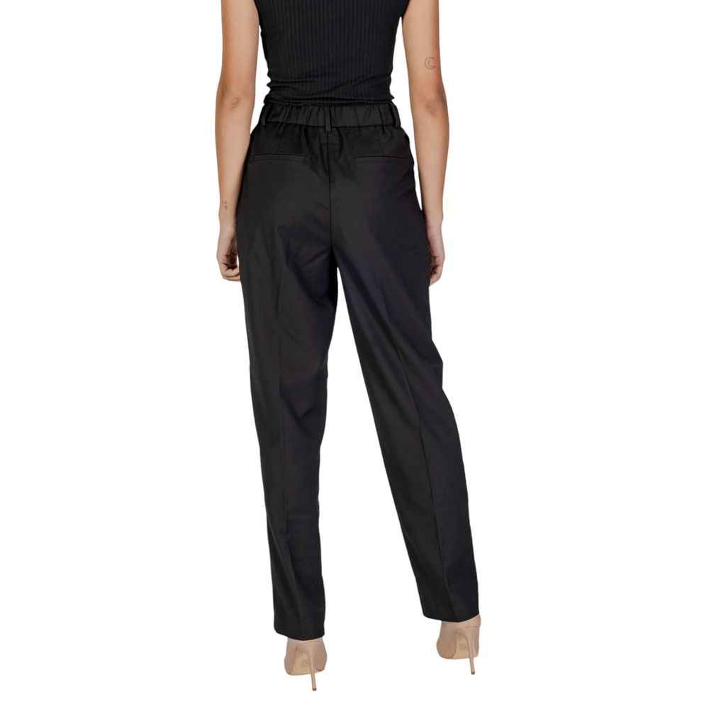 Vila Clothes Black Polyester Pant