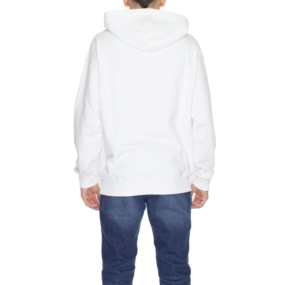 Underclub White Cotton Hoodie
