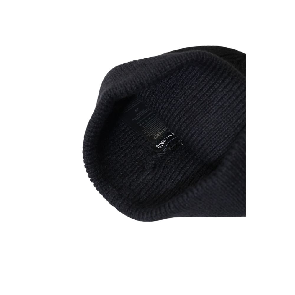 Antony Morato Black Wool Caps Baseball Hat - Maison Luxe