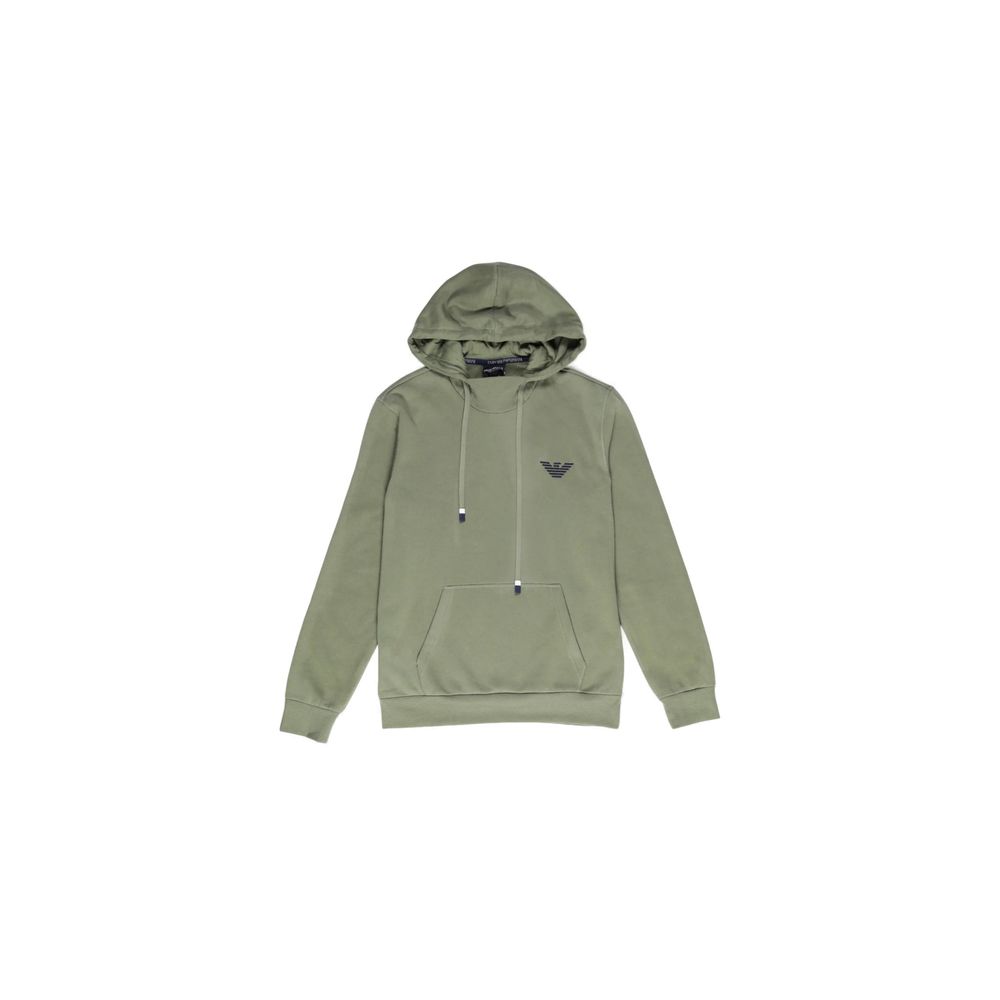 Emporio Armani Underwear Green Cotton Hoodie